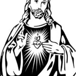 Corazón de Jesús: Un Dibujo Impresionante para Imprimir