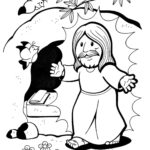 El poder transformador: Dibujo de la resurrección de Jesús para imprimir