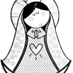 Dibujo de una Virgen: Resalta su belleza divina con nuestras imágenes imprimibles